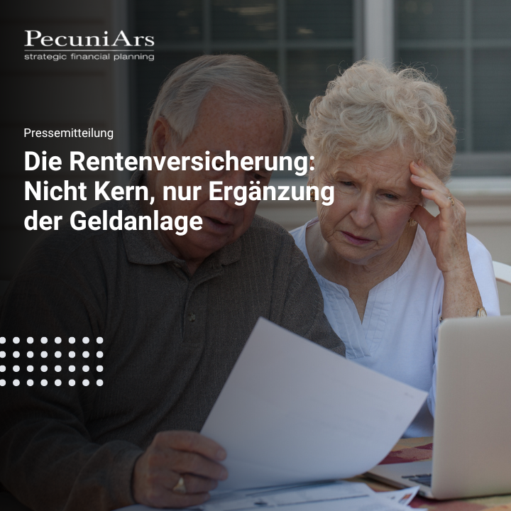 Die Rentenversicherung Nicht Kern, nur Ergänzung der Geldanlage